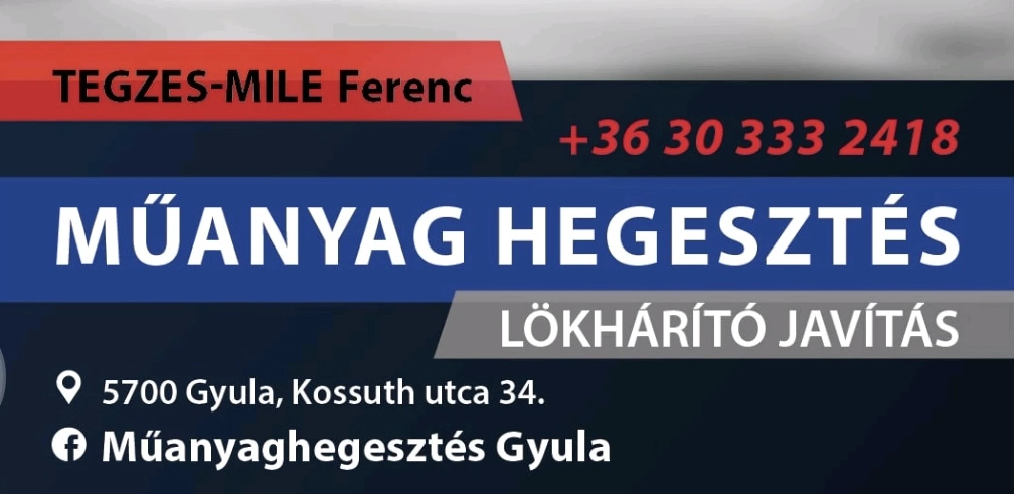 Műanyaghegesztés Gyula Logo